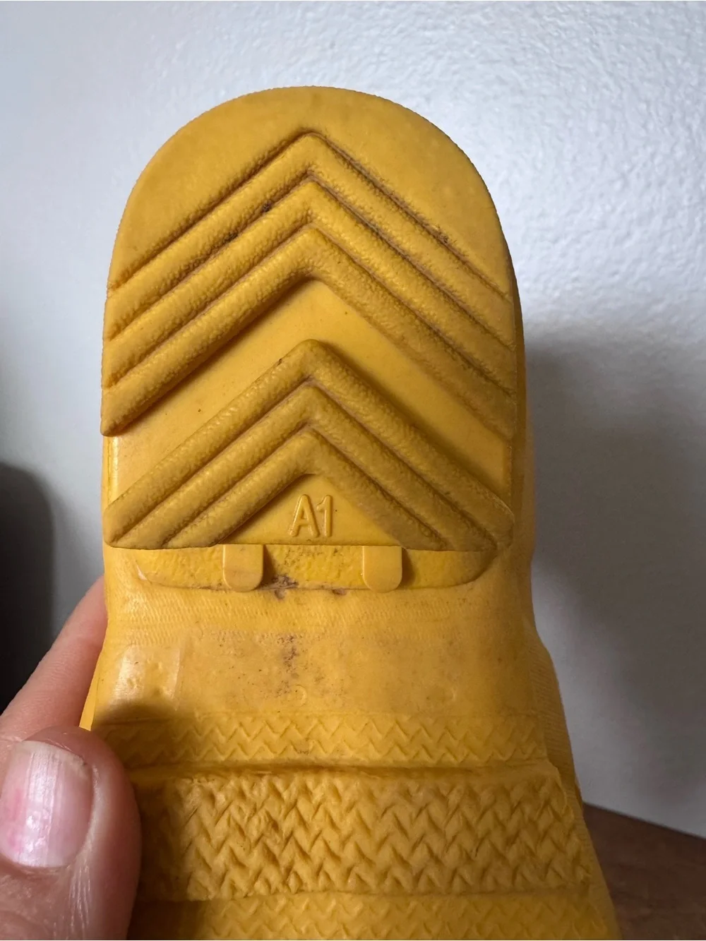 Hunter Yellow Original Play Lace Up Rain Boots Size 1